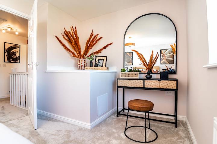 Dressing table in a Gleeson bedroom